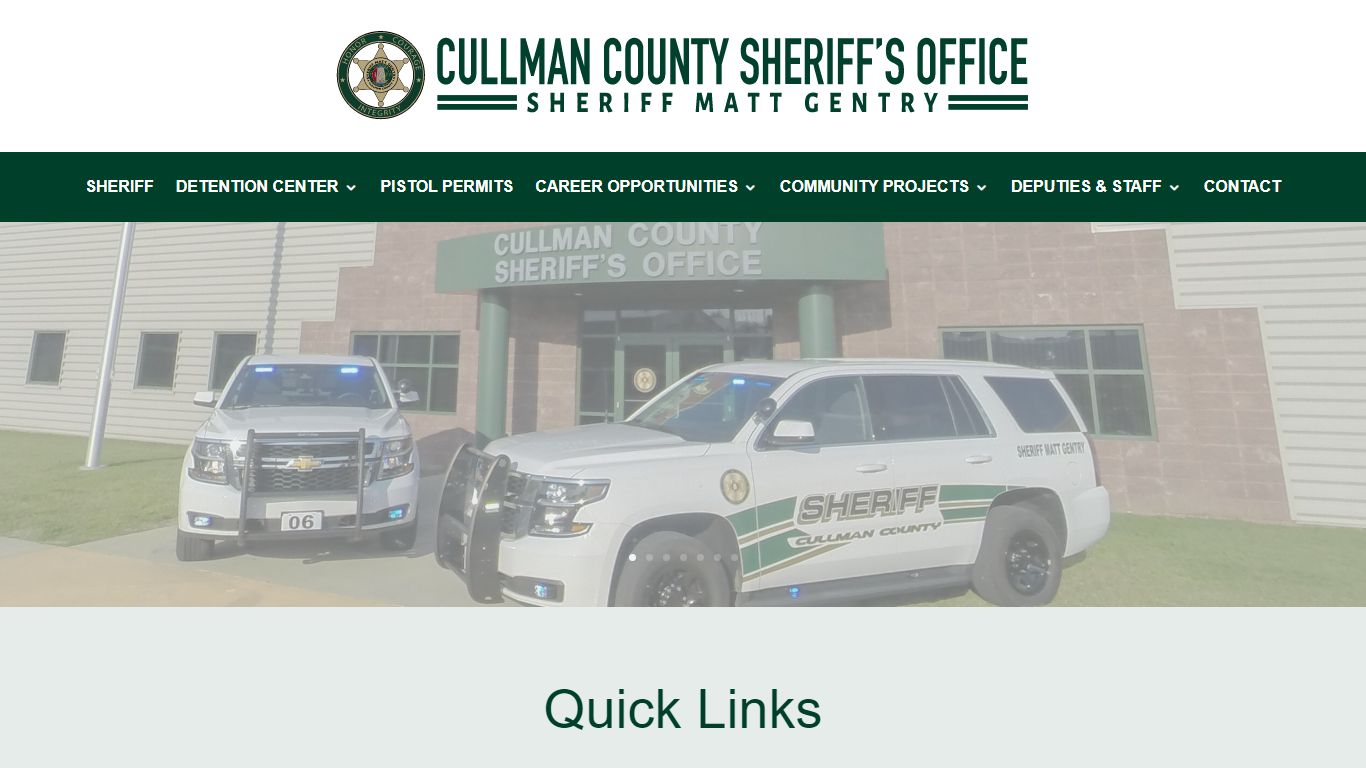 Cullman County Sheriff's Office | Sheriff Matt Gentry